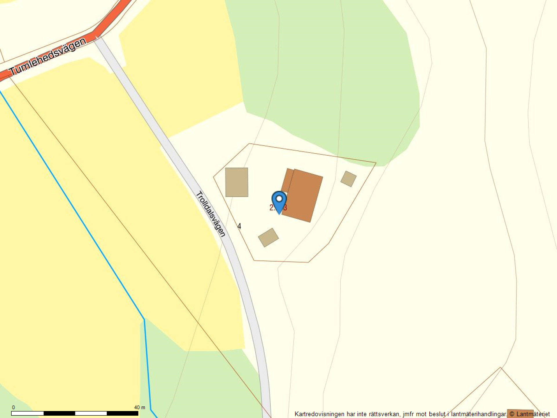 Fastighetskarta Trolldalsvägen 4-44