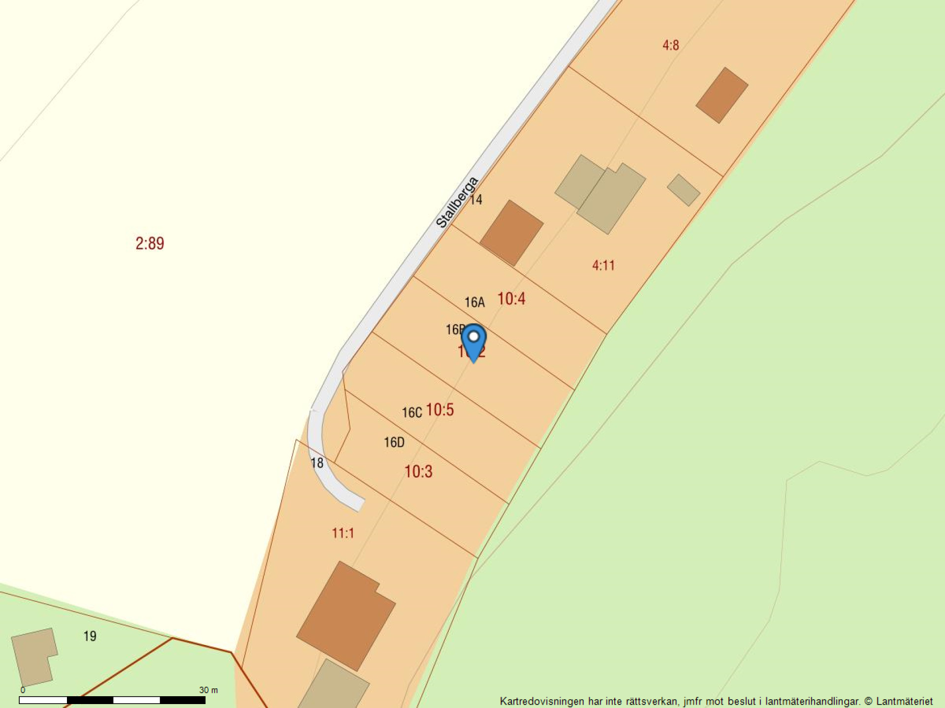 Fastighetskarta Stallberga 16A-16