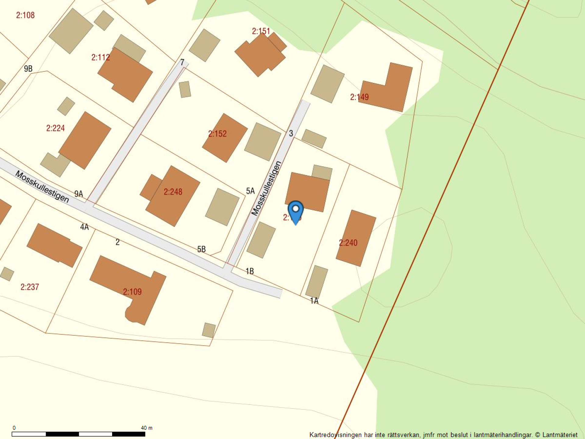 Fastighetskarta Mosskullestigen 1B-47