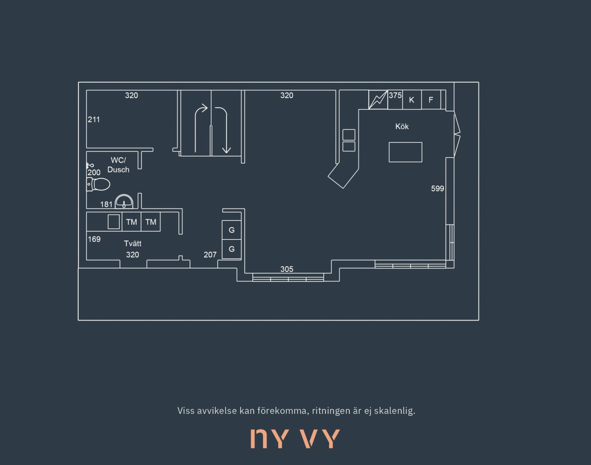 Planritning, vån 2 Lilla Sörikringsvägen 9-25
