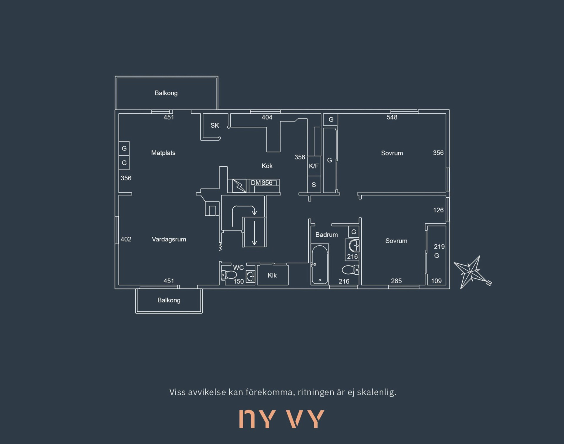 Övre plan Finngösavägen 9-49